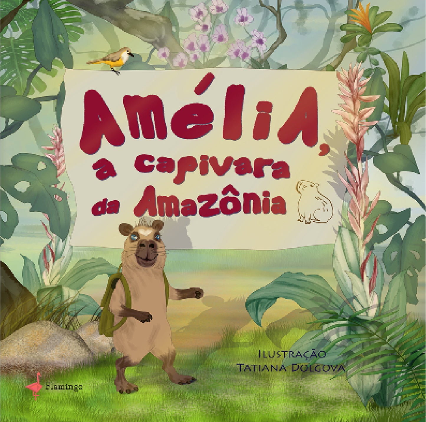 Buch: "Amélia, a capivara da Amazônia."