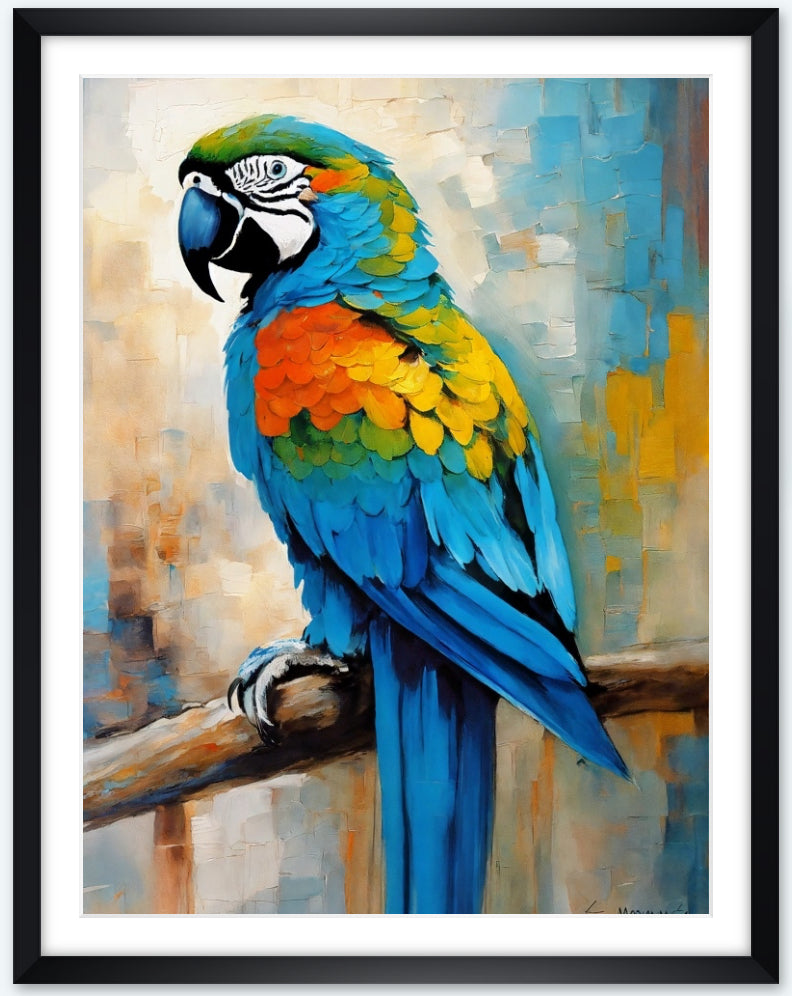 Bild im Rahmen: „Zé Manauara, The Parrot from Amazon.”