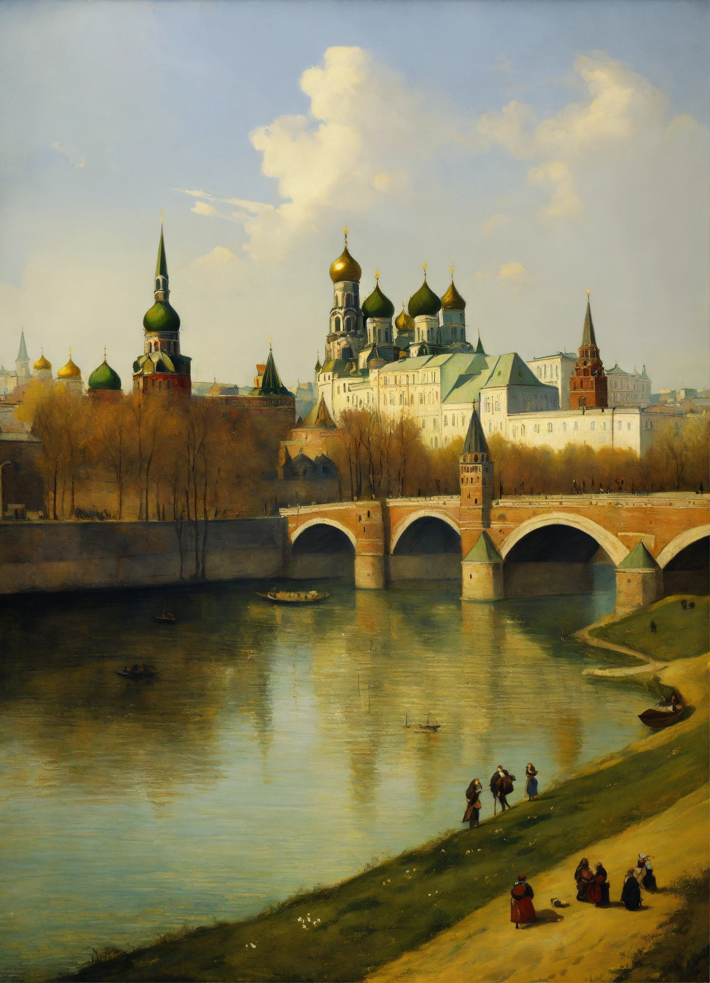 Bild auf Leinwald: "Moscow in Spring II."