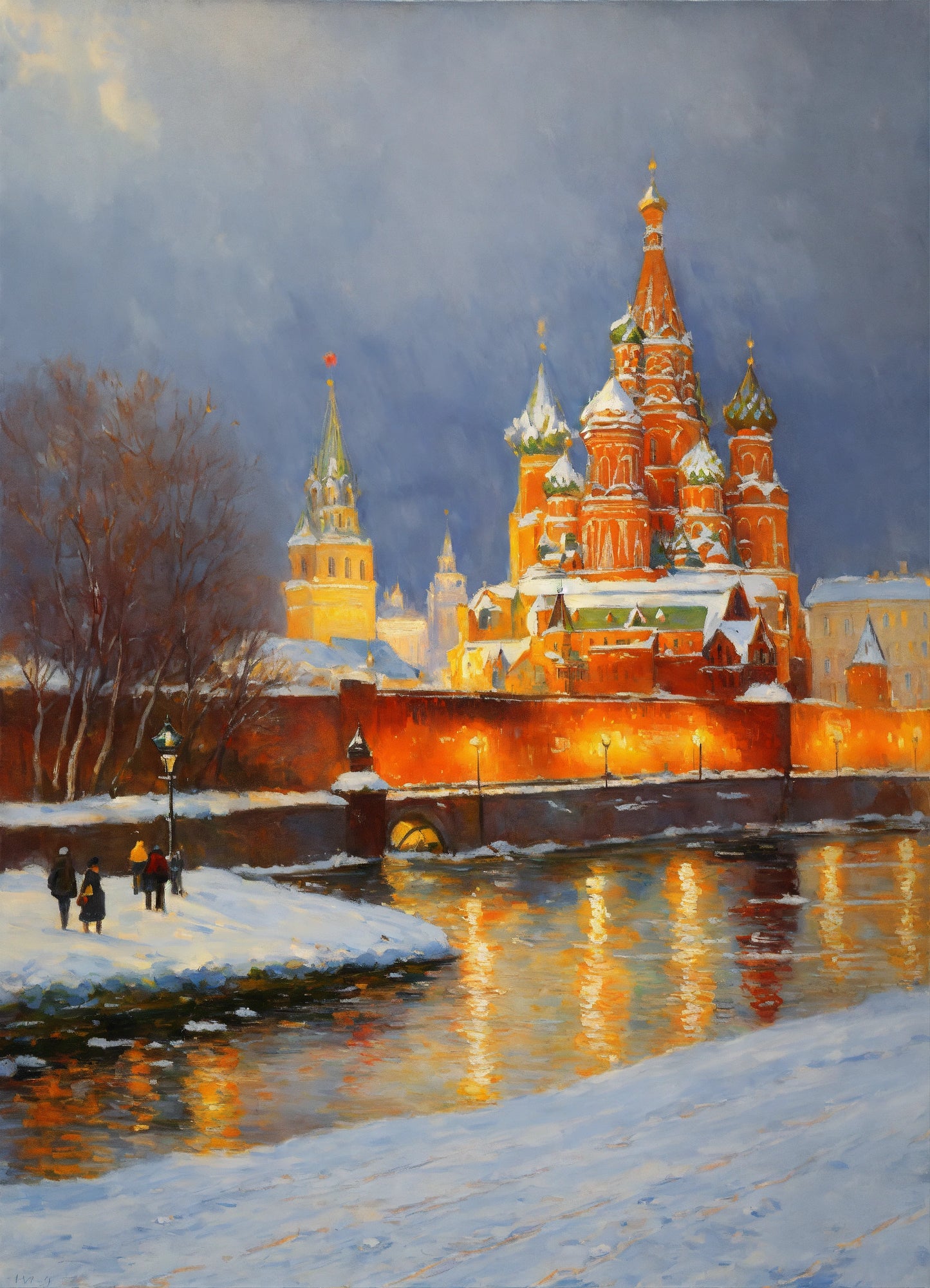 Bild auf Leinwand: "Kremlin in Winter I."
