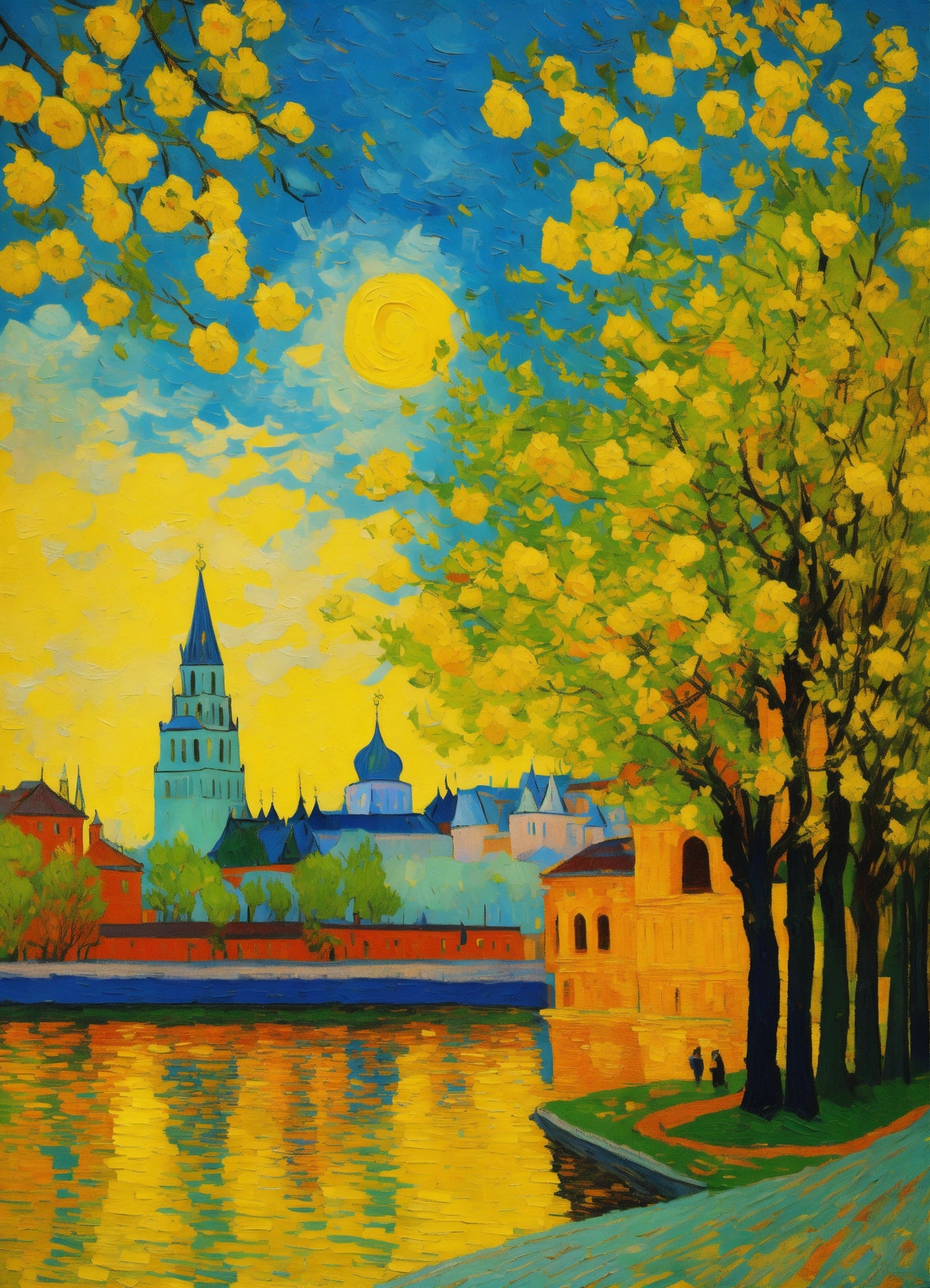 Bild auf Leinwald: "Frühling in Moskow." I"