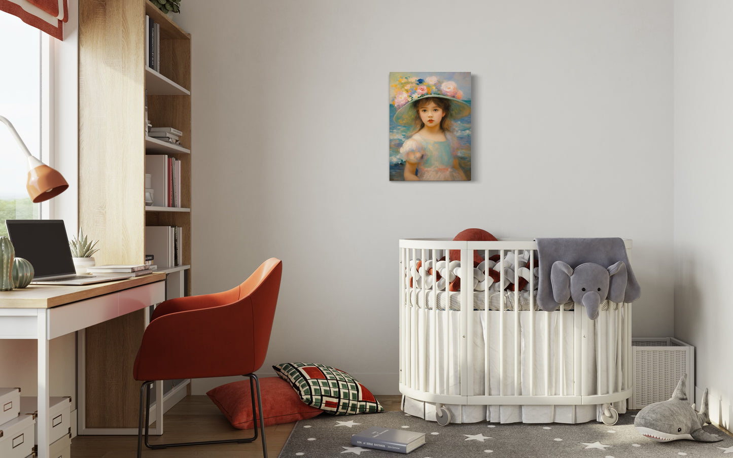 Abstraktes Bild: "Blossoms by the Sea".