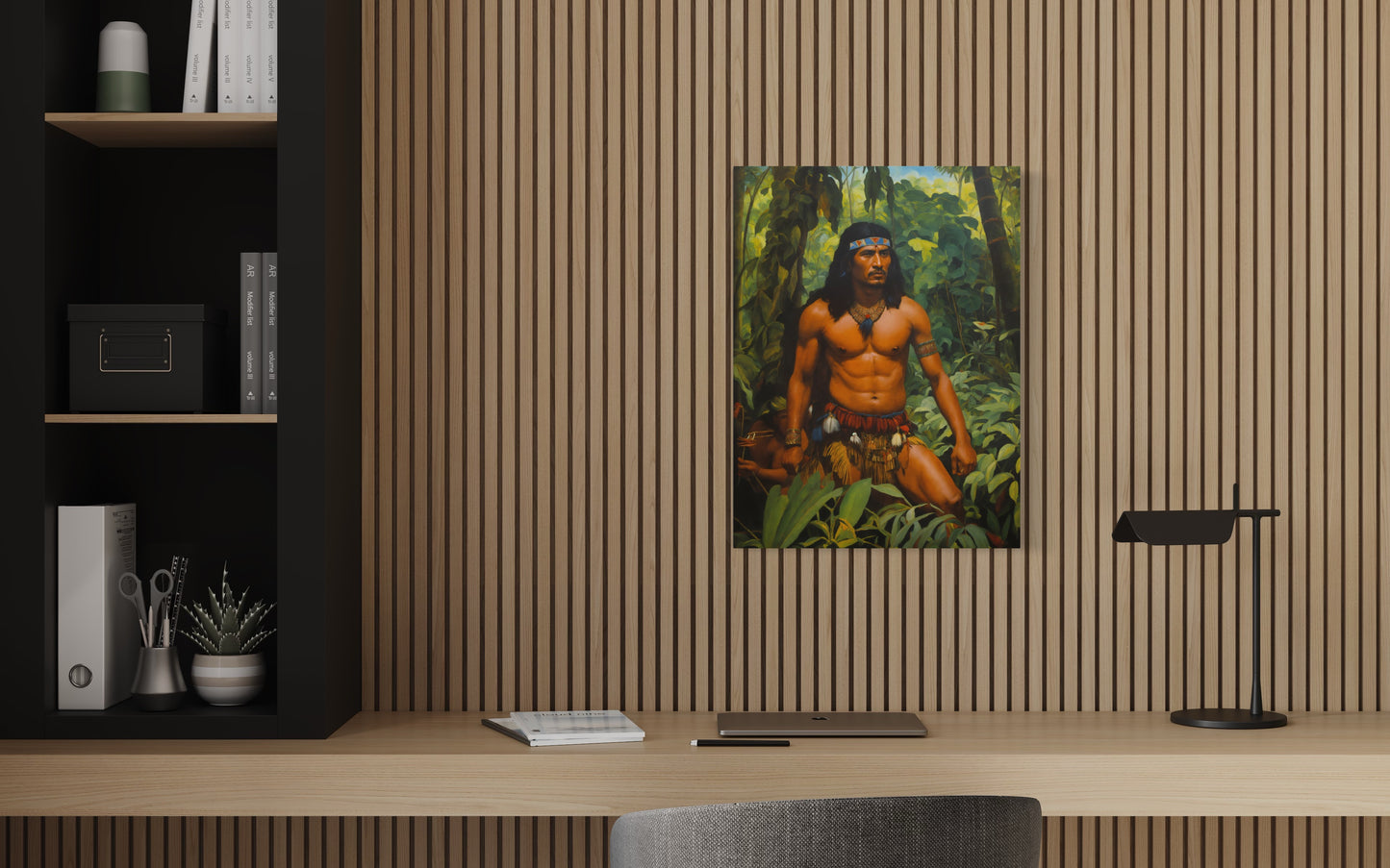 Bild auf Leinwand: „ The Warrior from Amazon.”