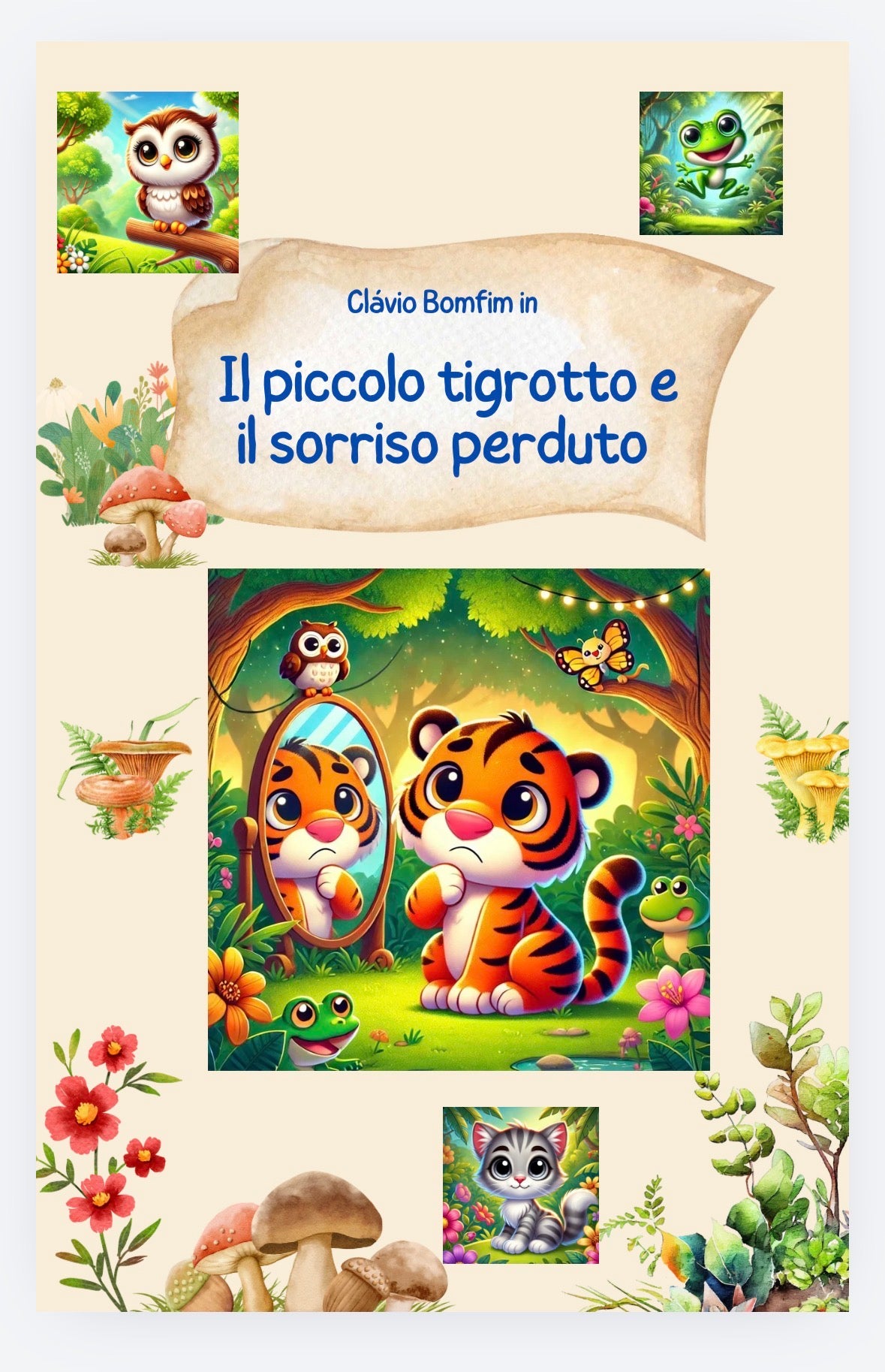 E-book per bambini – Il piccolo tigrotto e il sorriso perduto 🐯📚