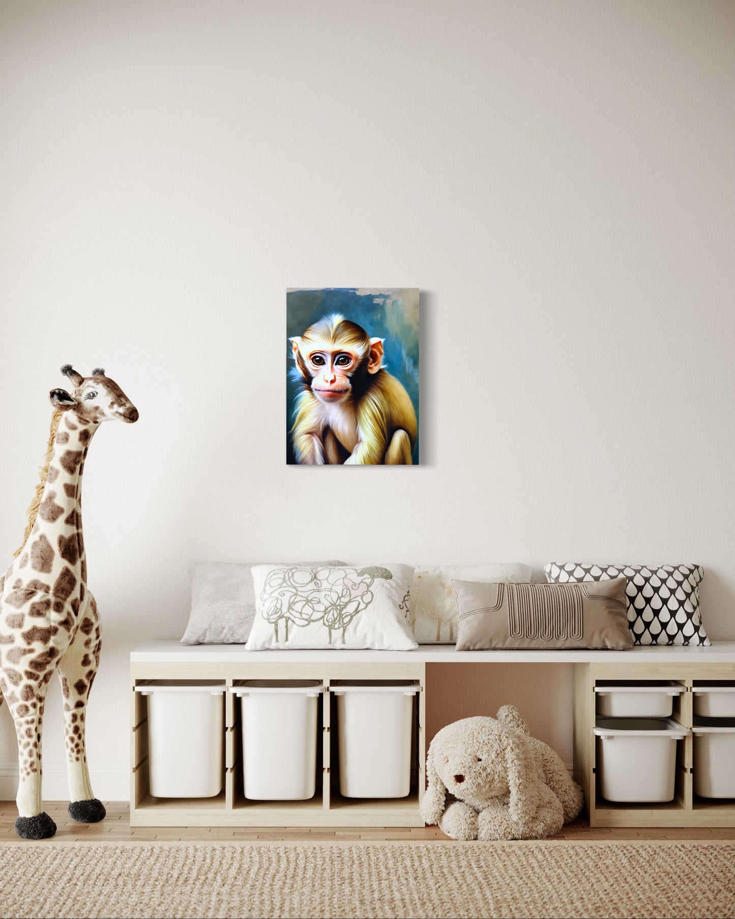 Bild auf Leinwand: "Curious Baby Monkey from Amazon"