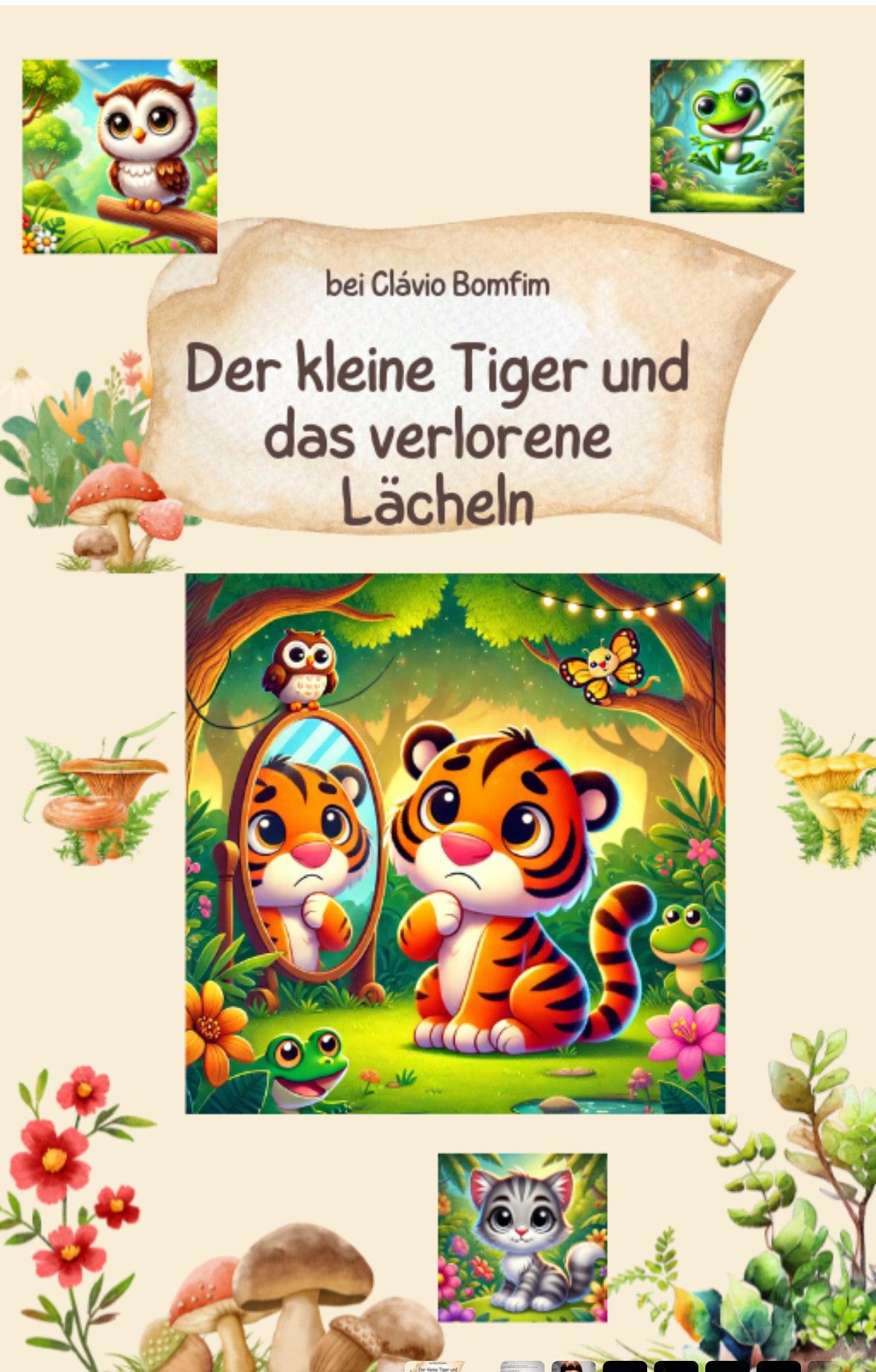 Kinder E-Book: Der kleine Tiger und das verlorene Lächeln