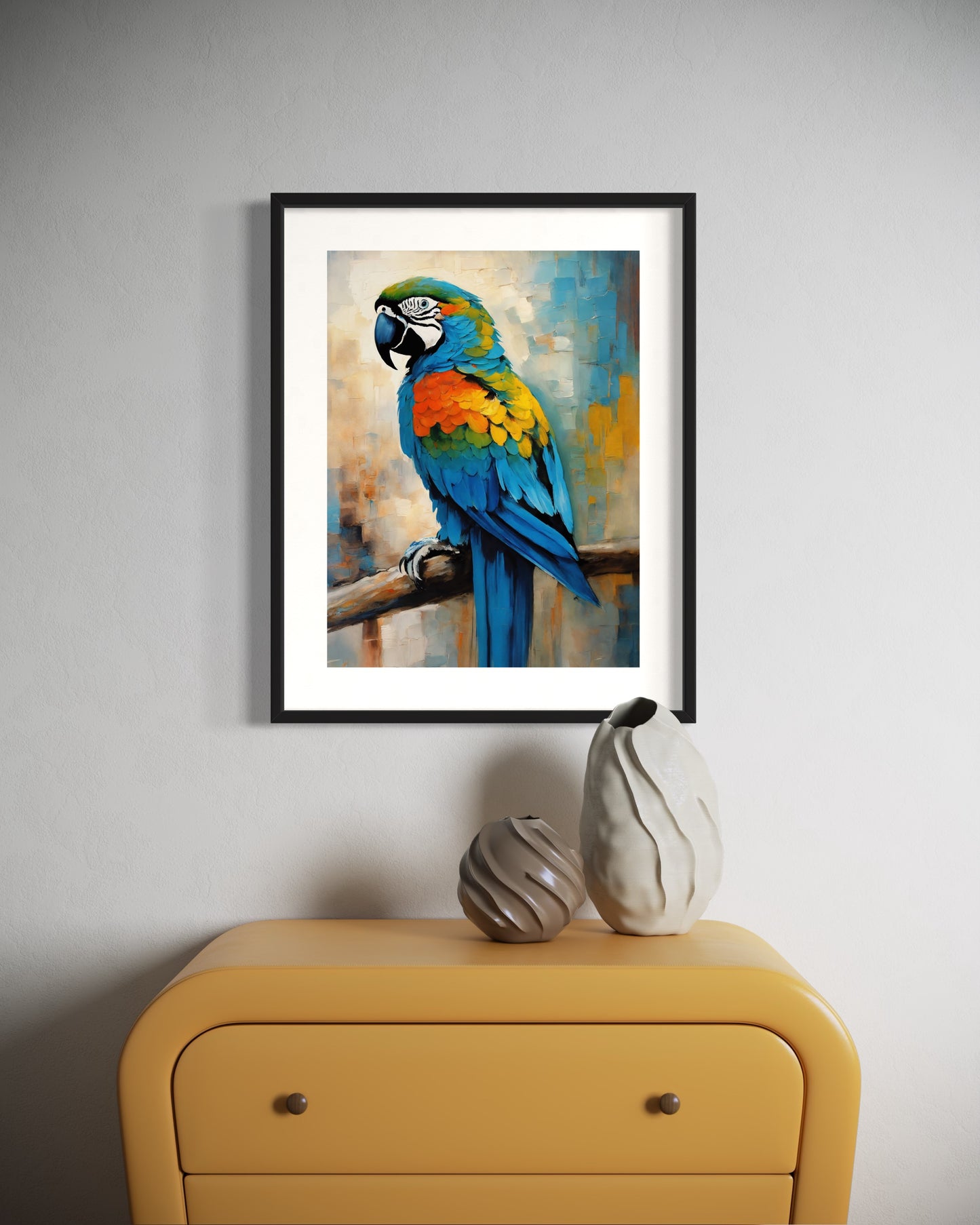 Bild im Rahmen: „Zé Manauara, The Parrot from Amazon.”