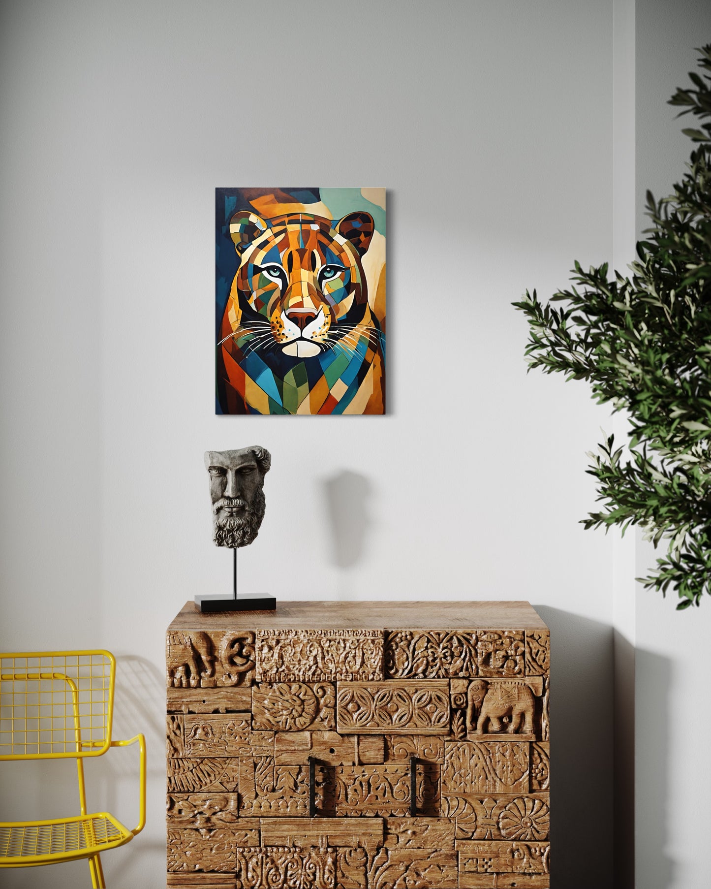 Bild auf Leinwand: „ Jaguar from Amazon.” (Abstract)
