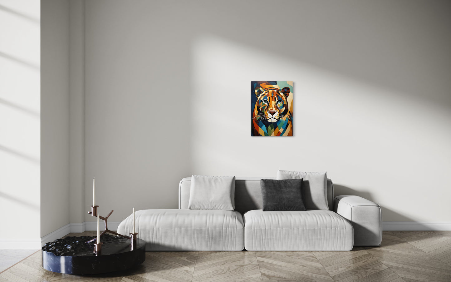 Bild auf Leinwand: „ Jaguar from Amazon.” (Abstract)