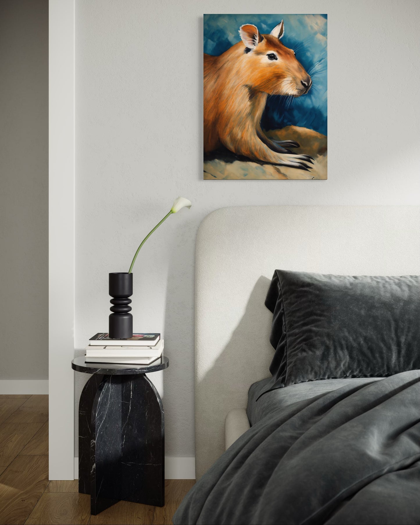 Bild auf Leinwand: „ The Capivara from Amazon.”