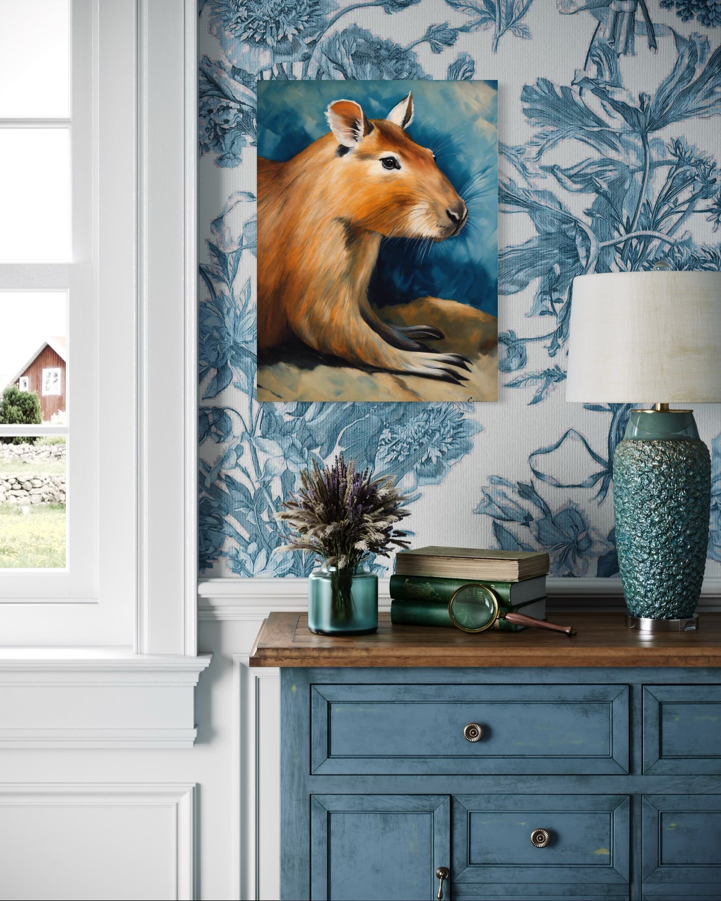 Bild auf Leinwand: „ The Capivara from Amazon.”