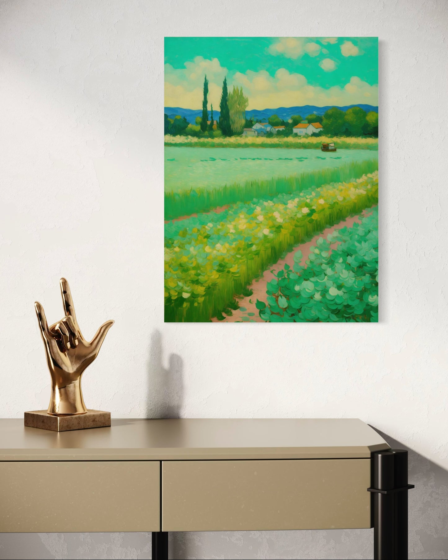 Bild auf Leinwand: „ Life in the countryside.”