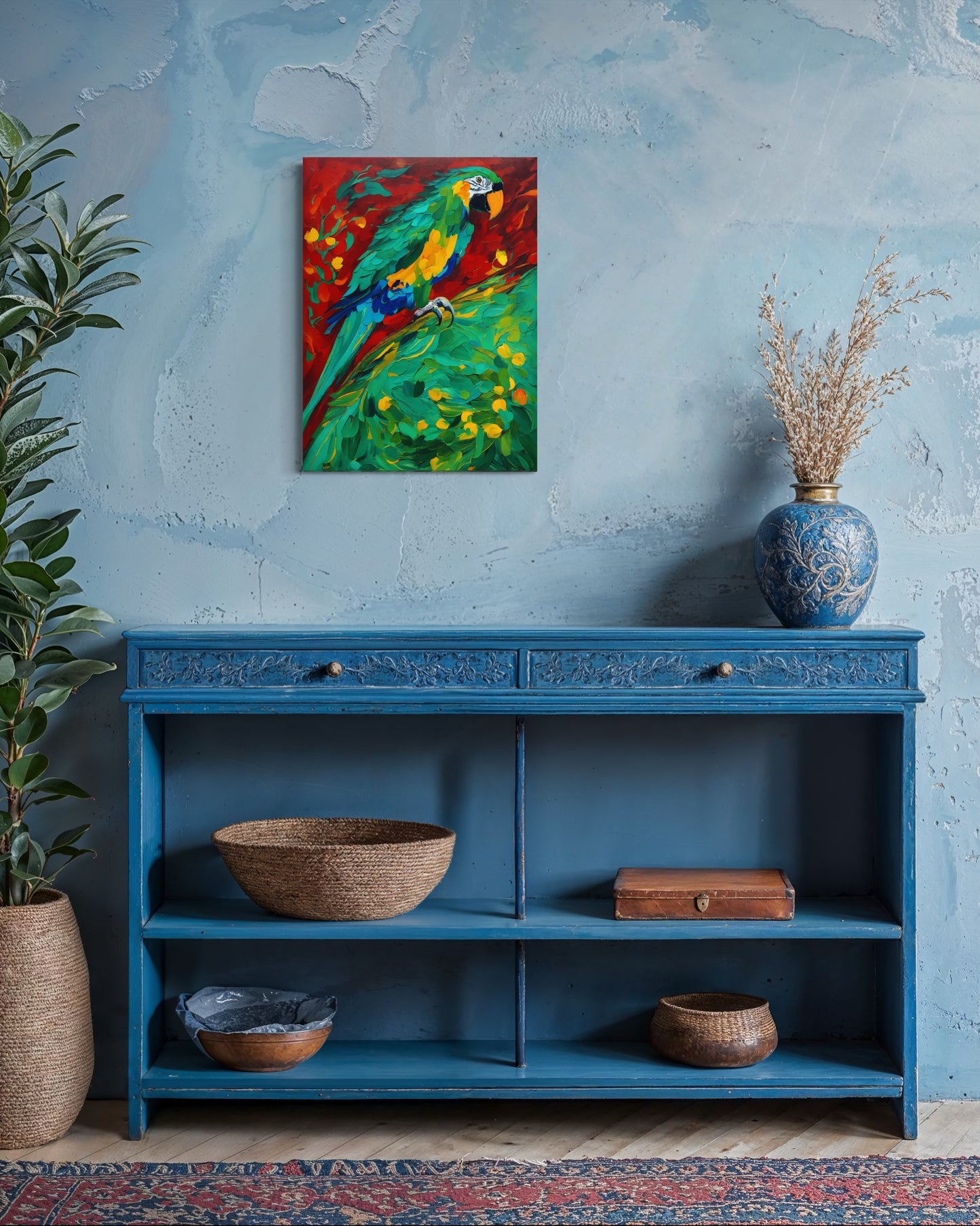 Bild auf Leinwand: „ Parrot from Amazon.”