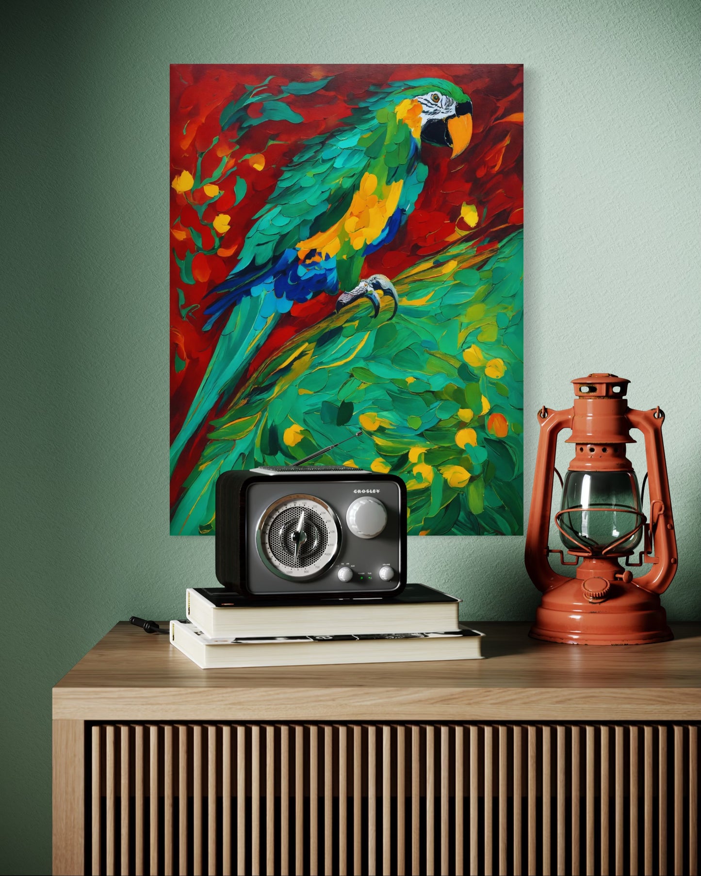 Bild auf Leinwand: „ Parrot from Amazon.”