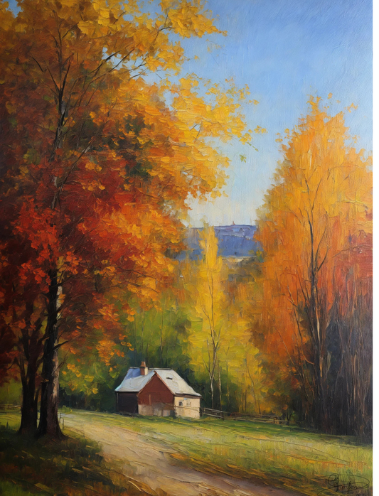 Bild auf Leinwand: "Fall Embrace"