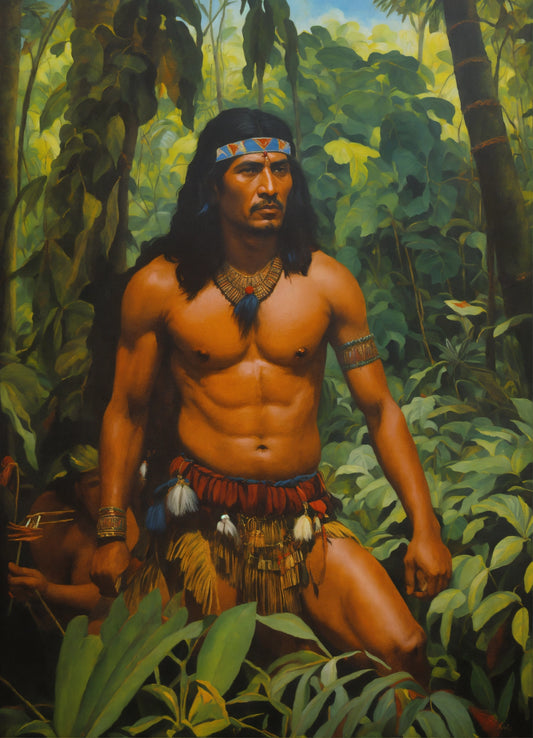 Bild auf Leinwand: „ The Warrior from Amazon.”