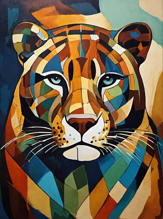 Bild auf Leinwand: „ Jaguar from Amazon.” (Abstract)