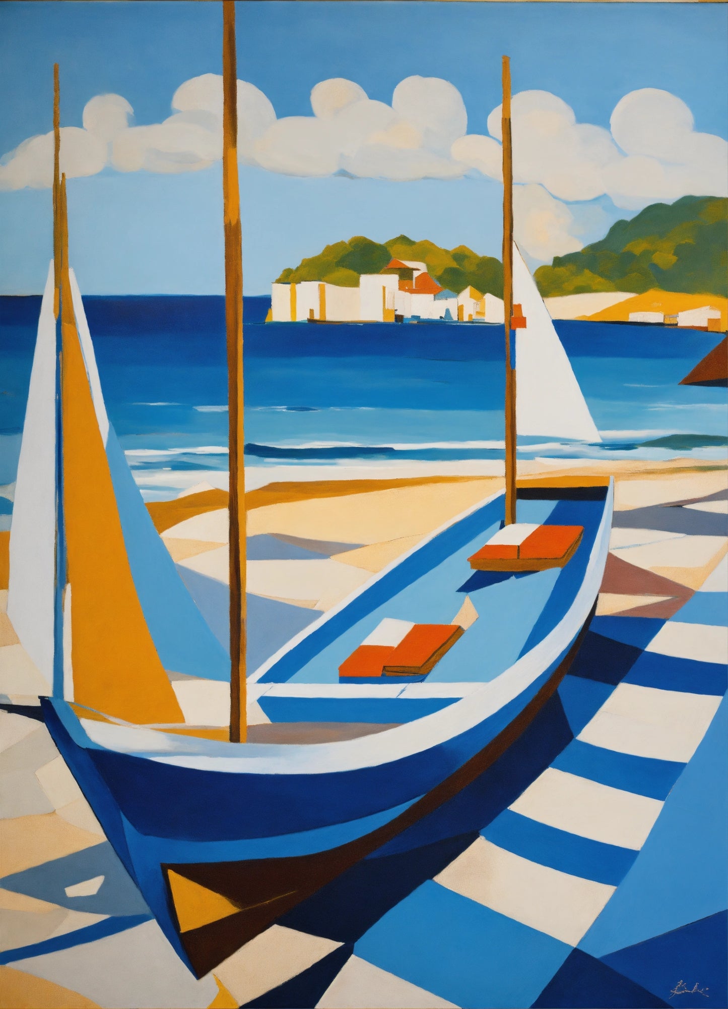 Bild auf Leinwand: „ Boat on the Beach.“