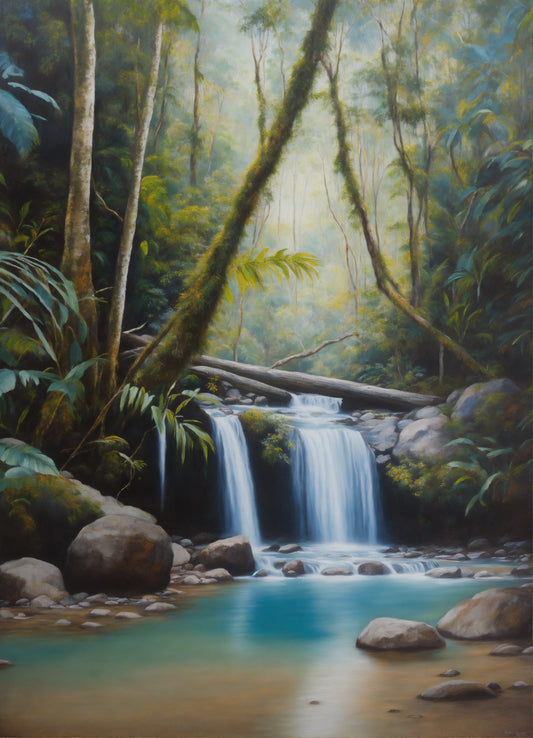 Bild auf Leinwand: „Rain Forest in Australia.“