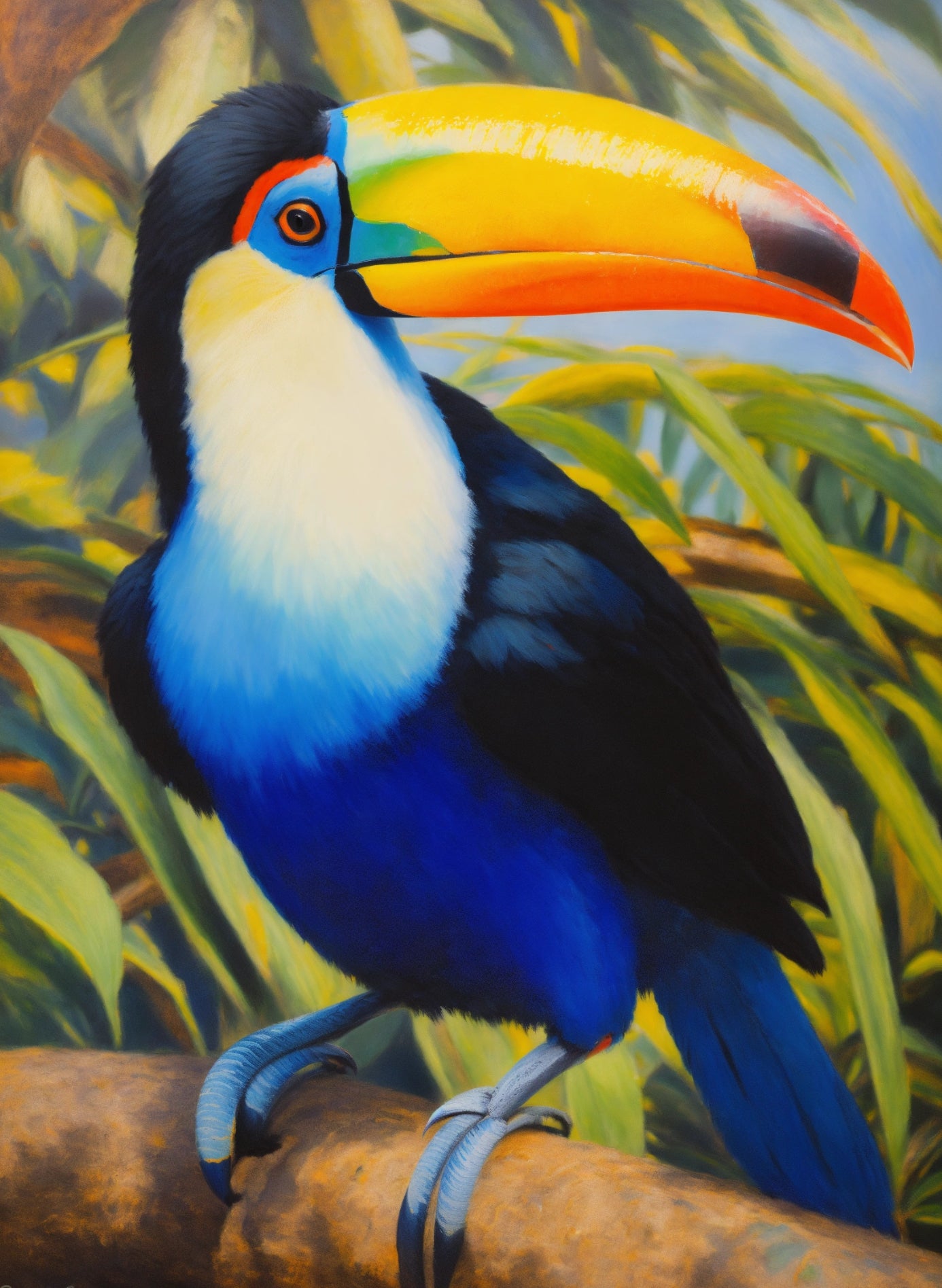 Bild auf Leinwand: „Rafael, The Toucan from Amazon.”