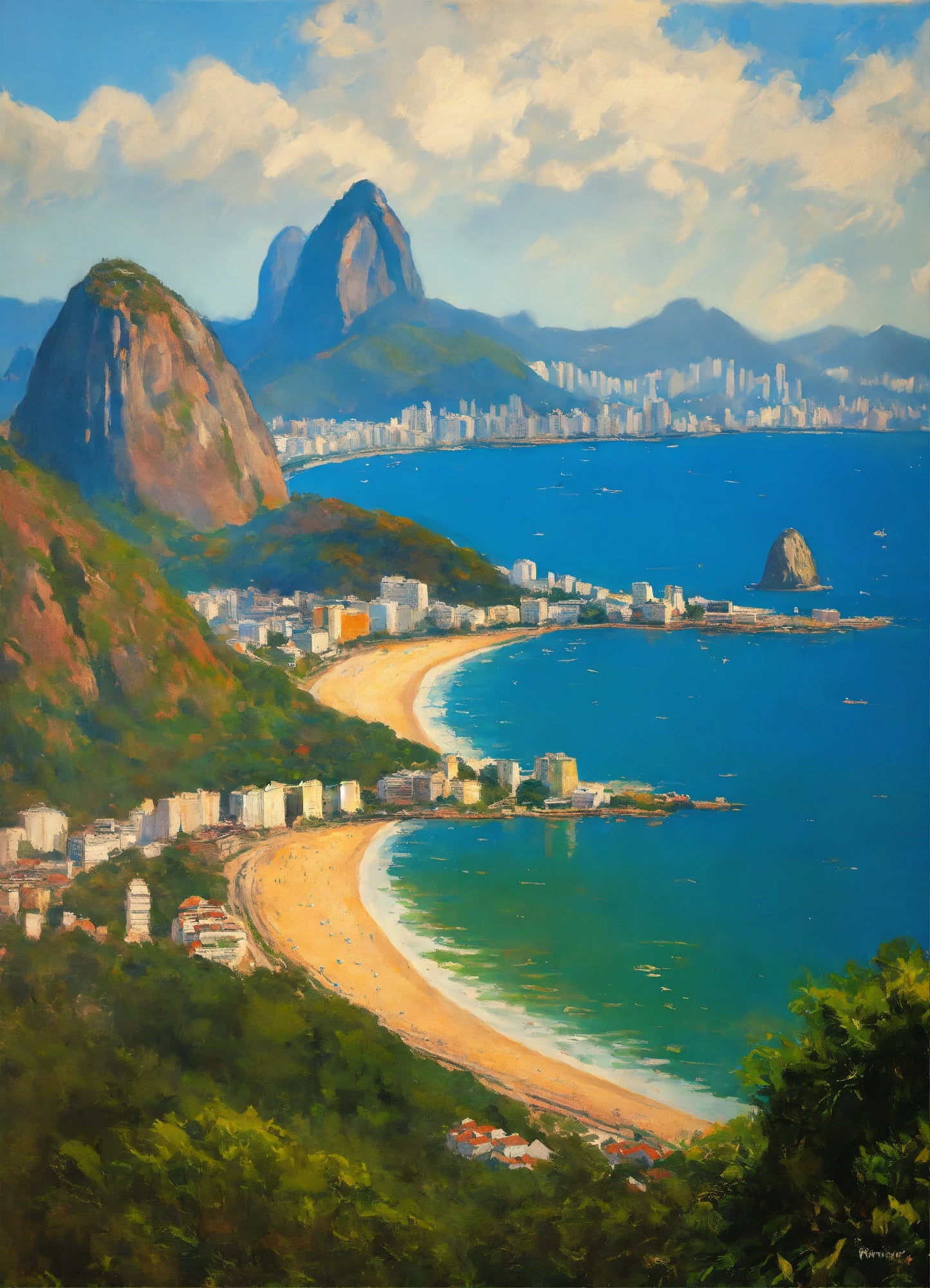 Bild auf Leinwand: "Sugar Loaf in Rio de Janeiro."