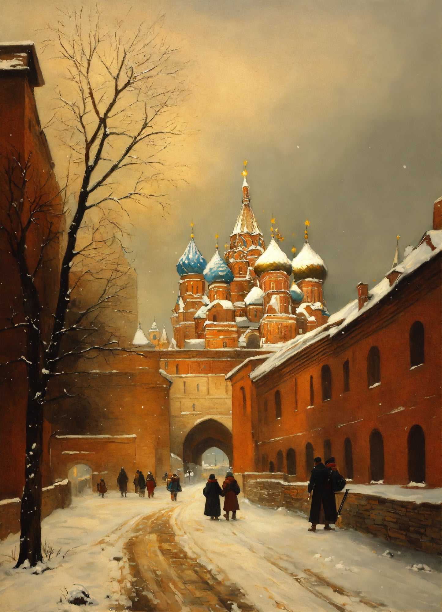 Bild auf Leinwand: "Kremlin in Winter II."