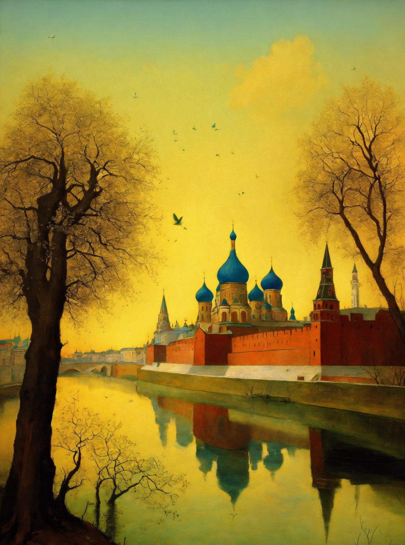 Bild auf Leinwand: "Spring in Moscow III."