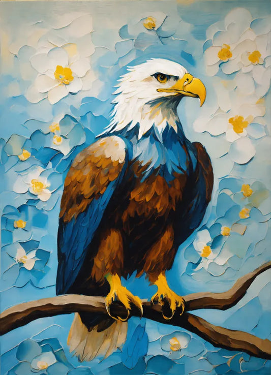 Bild auf Leinwand: „Eagle on a tree.“