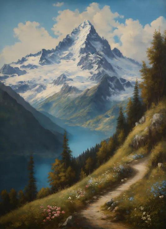 Bild auf Leinwand: „Mountains in Switzerland II.“