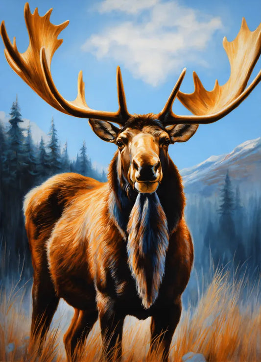 Bild auf Leinwand: „Deer in the Forest II.“