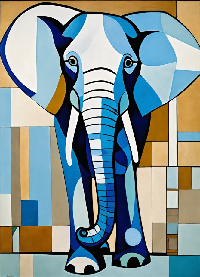 Bild auf Leinwand „ The Blue Elephant.”