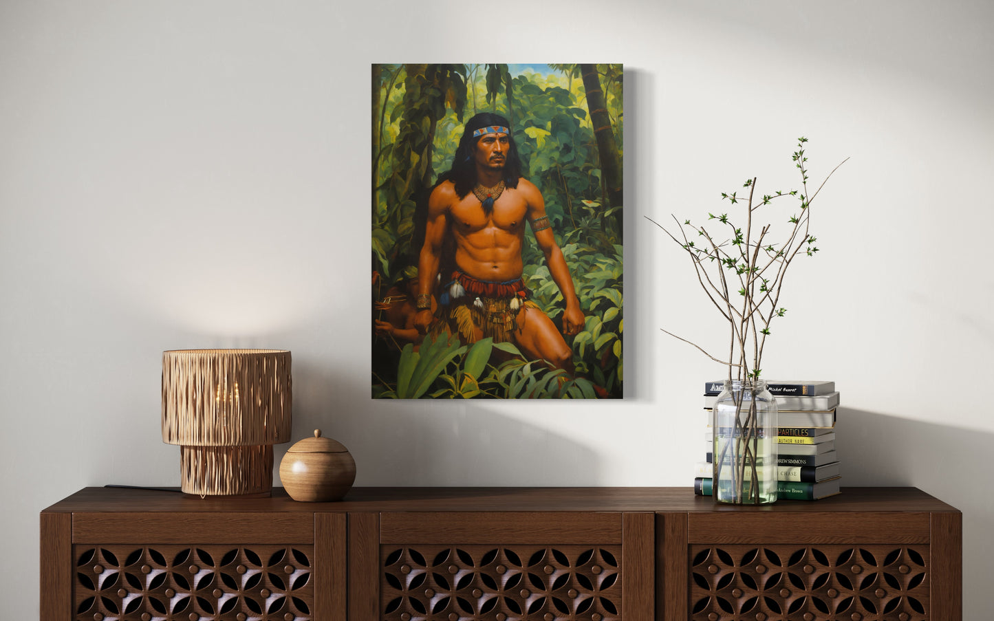 Bild auf Leinwand: „ The Warrior from Amazon.”