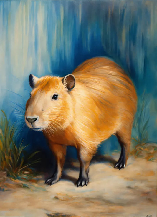 Bild auf Leinwand: „Capivara from Amazon II.“