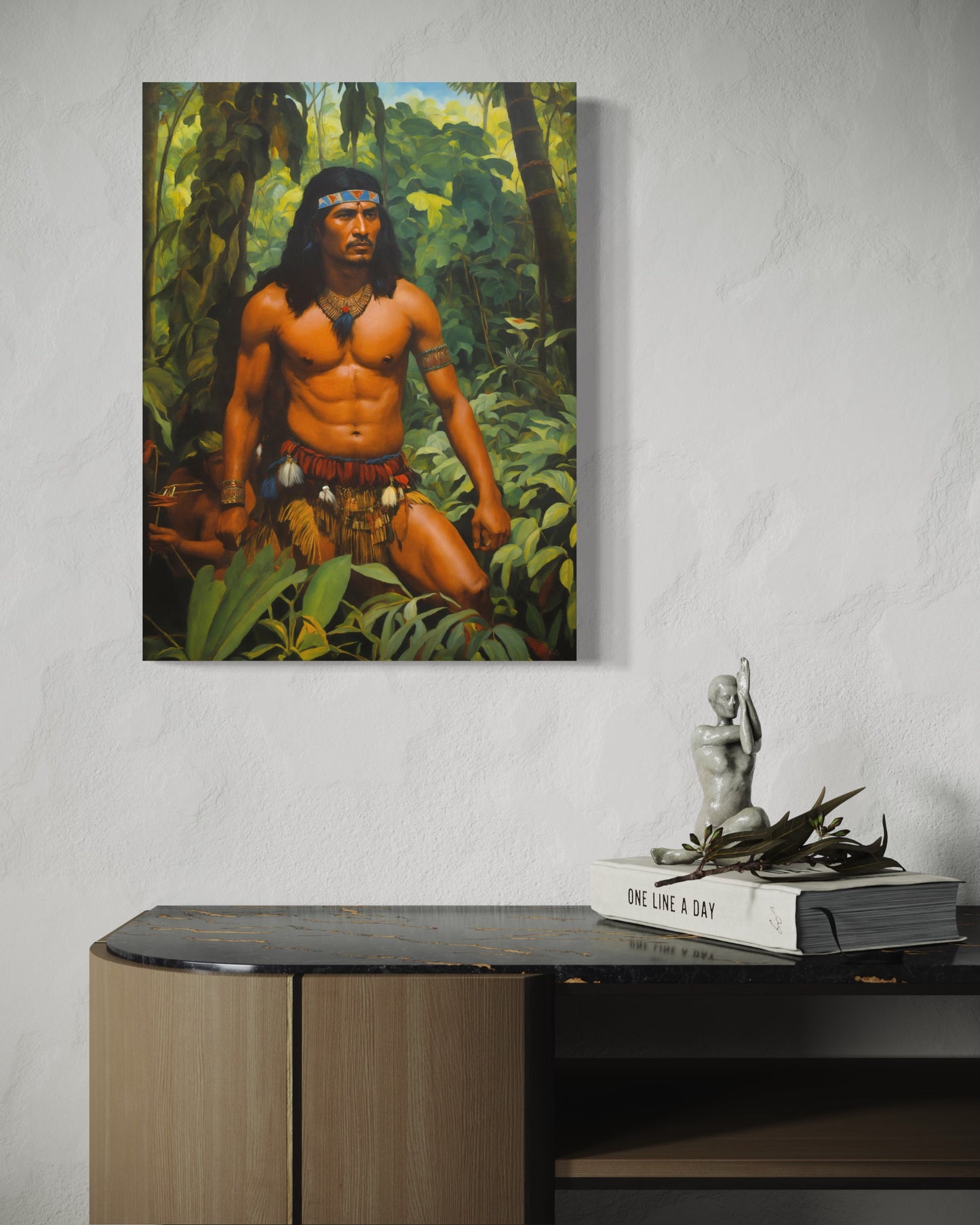 Bild auf Leinwand: „ The Warrior from Amazon.”