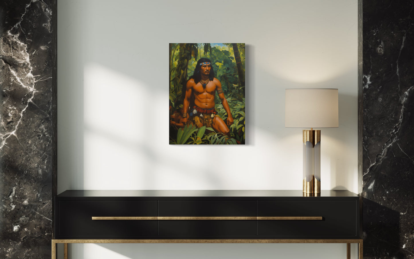Bild auf Leinwand: „ The Warrior from Amazon.”