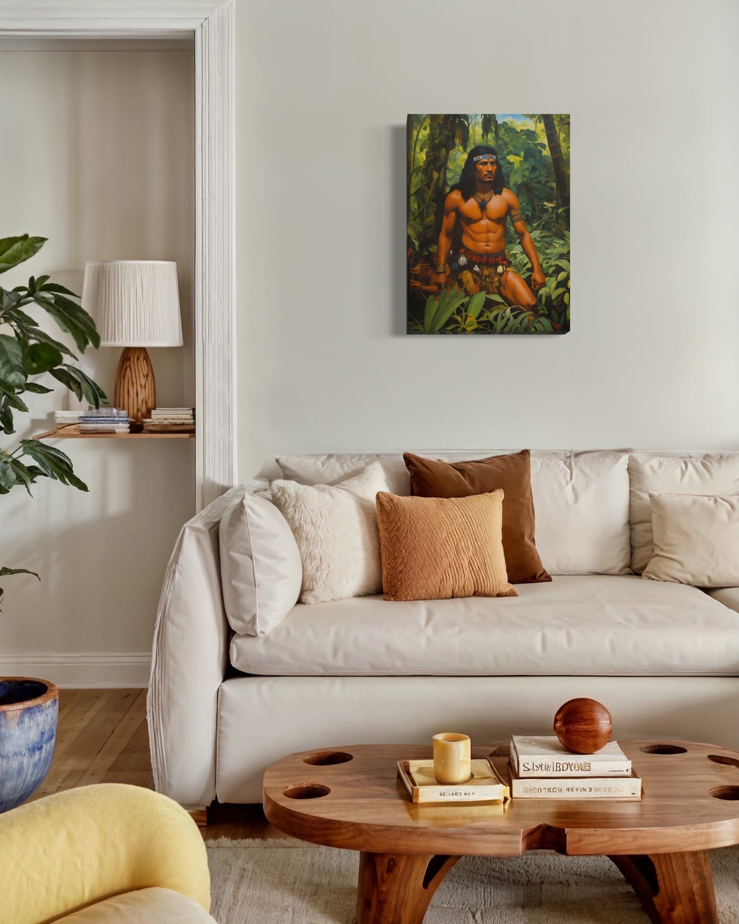 Bild auf Leinwand: „ The Warrior from Amazon.”