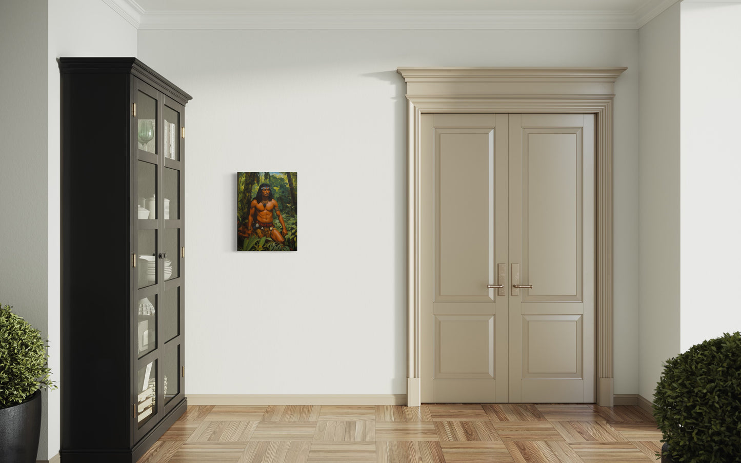 Bild auf Leinwand: „ The Warrior from Amazon.”