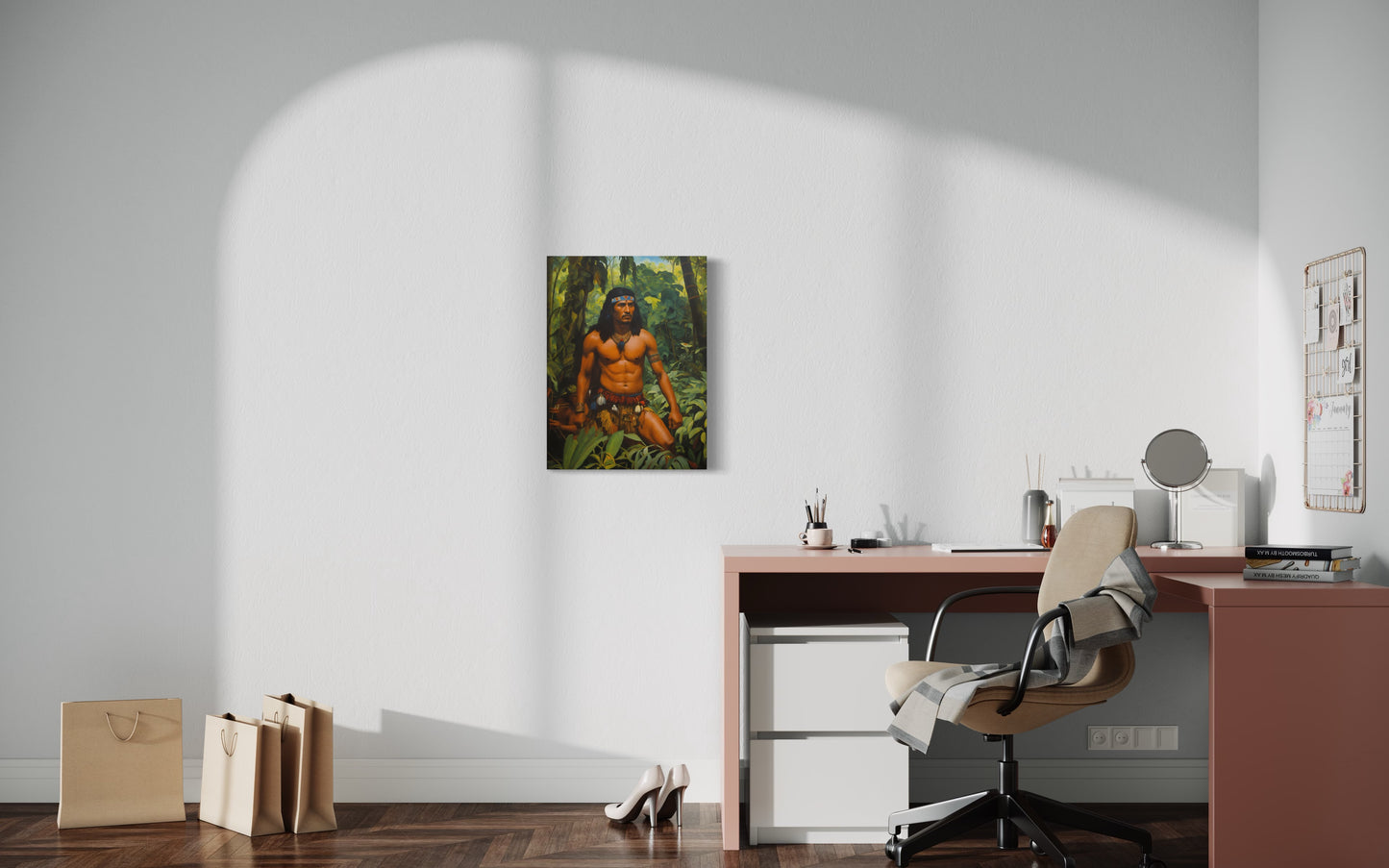Bild auf Leinwand: „ The Warrior from Amazon.”