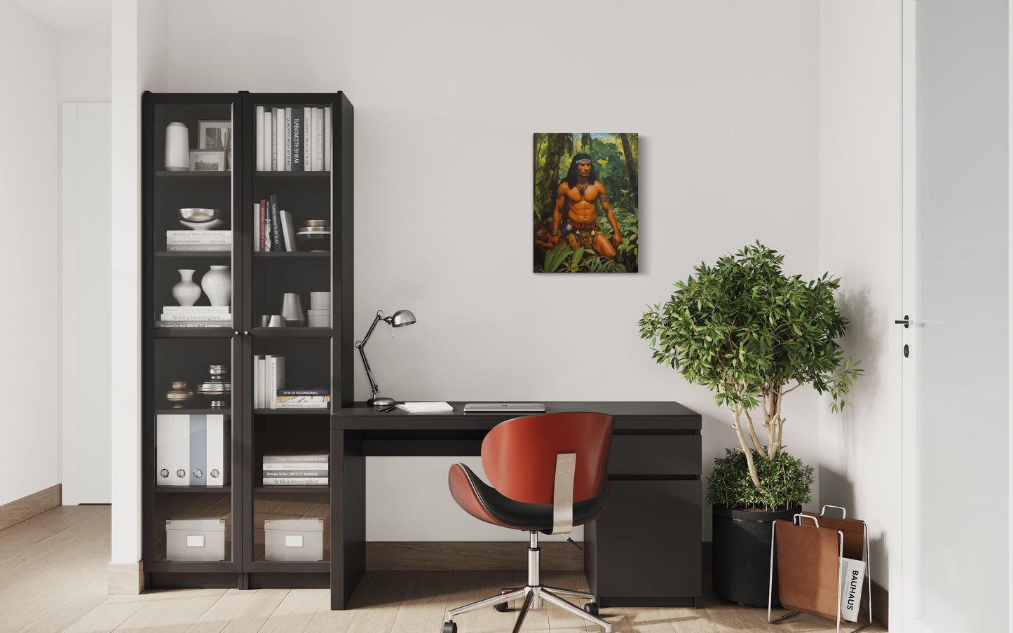 Bild auf Leinwand: „ The Warrior from Amazon.”