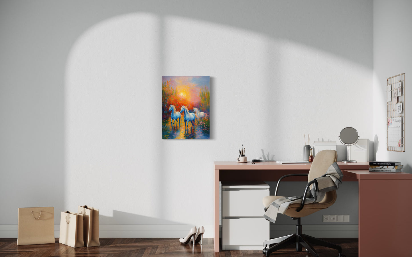 Bild auf Leinwand: "Unicorns in the Water."