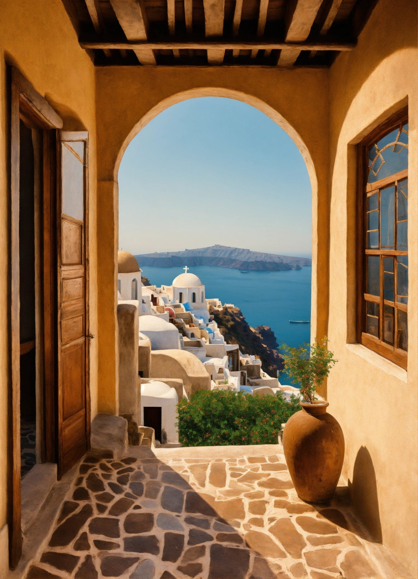 Bild auf Leinwand: "Santorini, Greece."