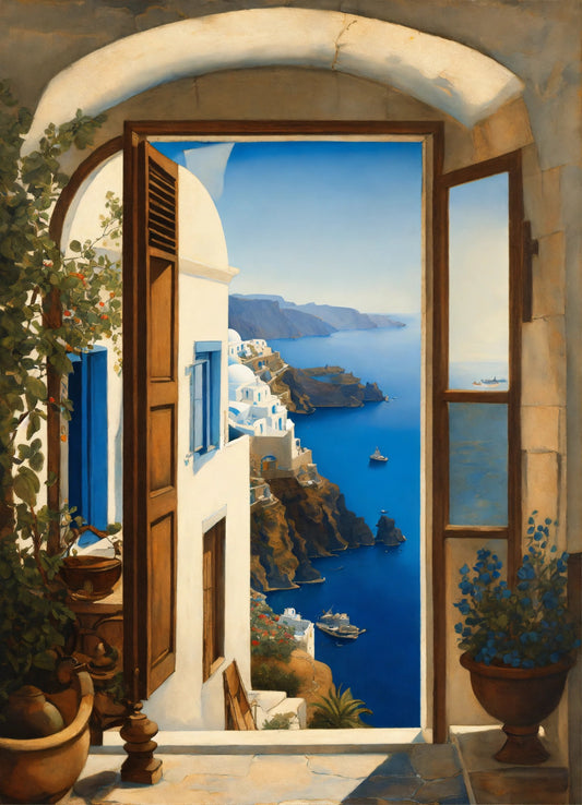 Bild auf Leinwand: „Santorini, Greece II.“