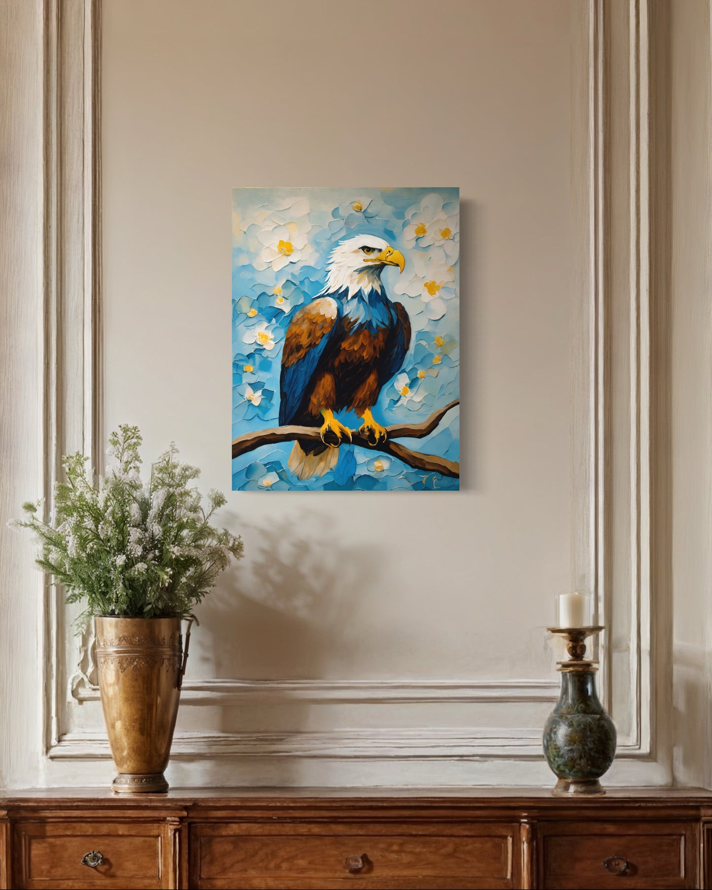 Bild auf Leinwand: „Eagle on a tree.“