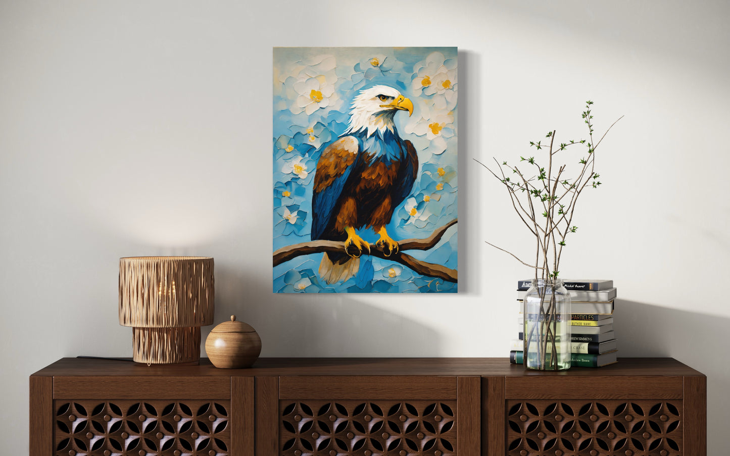 Bild auf Leinwand: „Eagle on a tree.“
