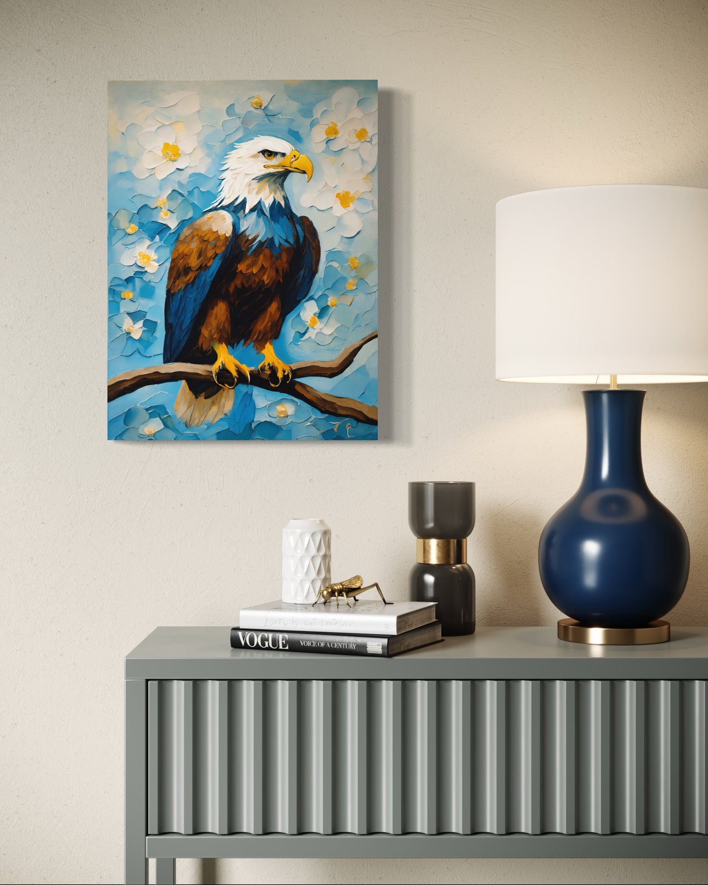 Bild auf Leinwand: „Eagle on a tree.“