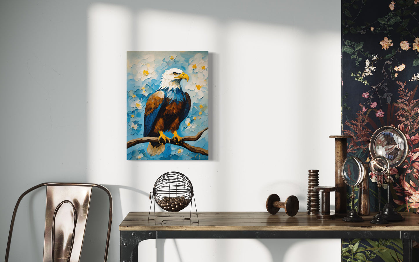 Bild auf Leinwand: „Eagle on a tree.“