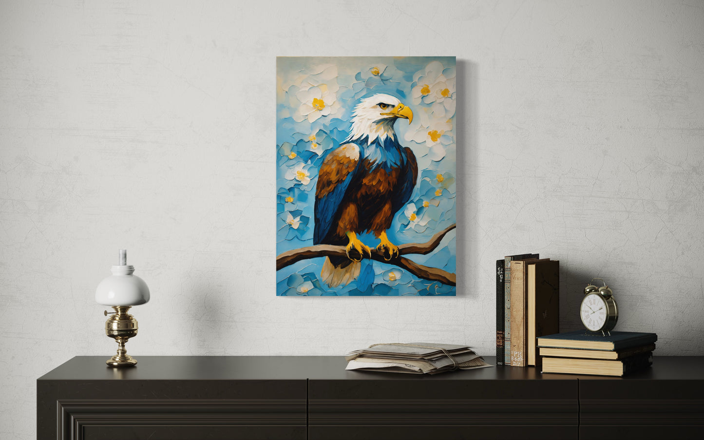 Bild auf Leinwand: „Eagle on a tree.“