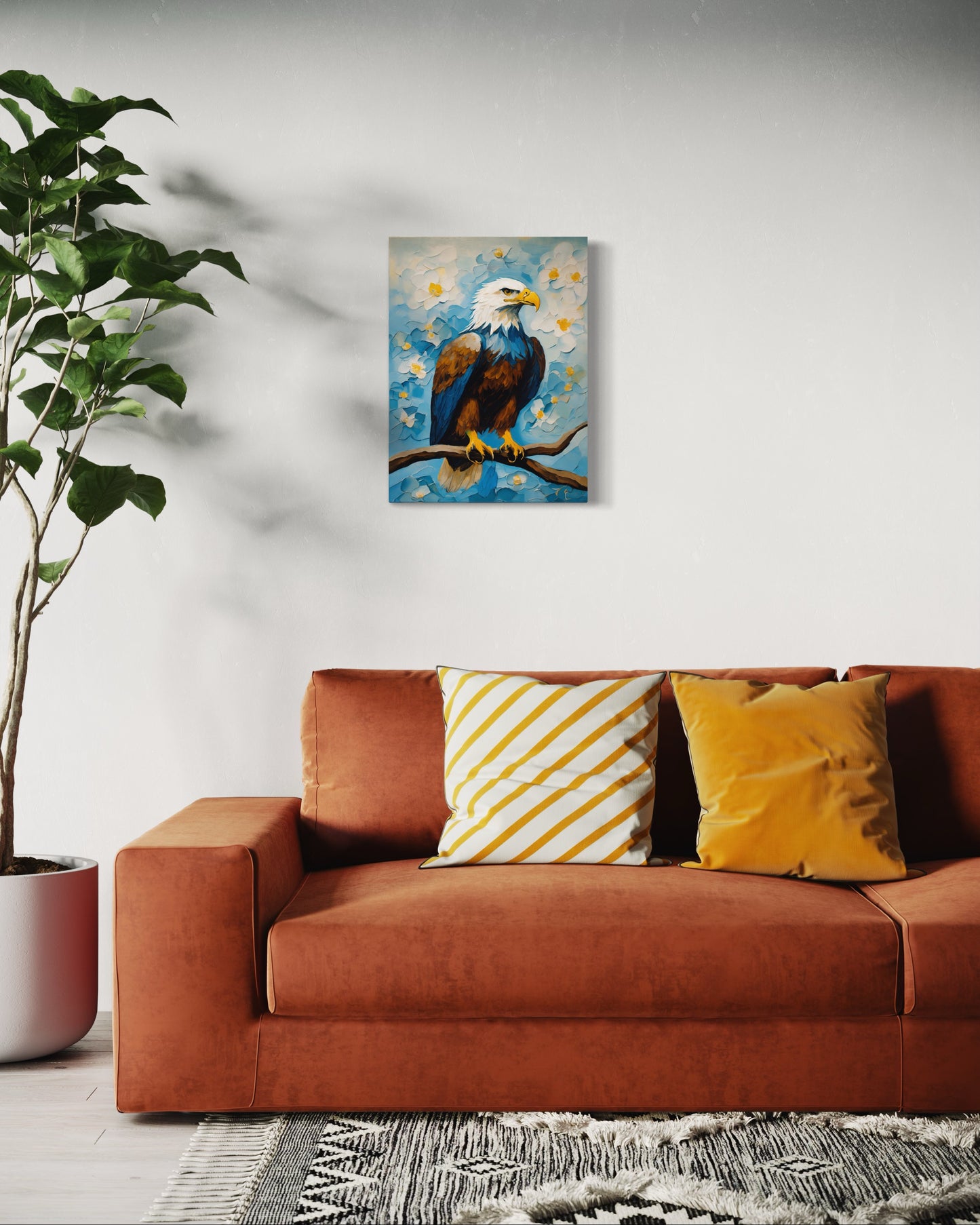 Bild auf Leinwand: „Eagle on a tree.“