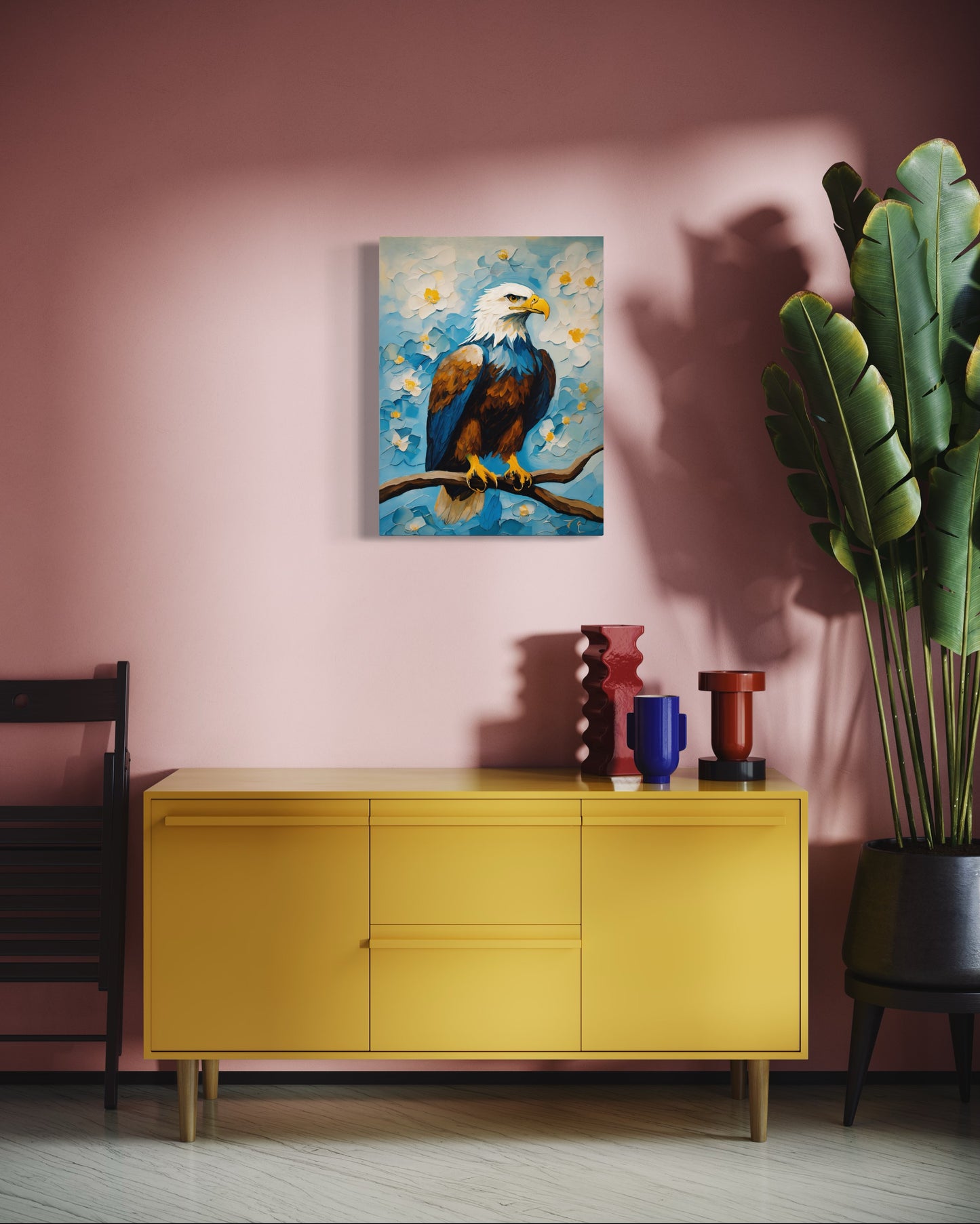 Bild auf Leinwand: „Eagle on a tree.“