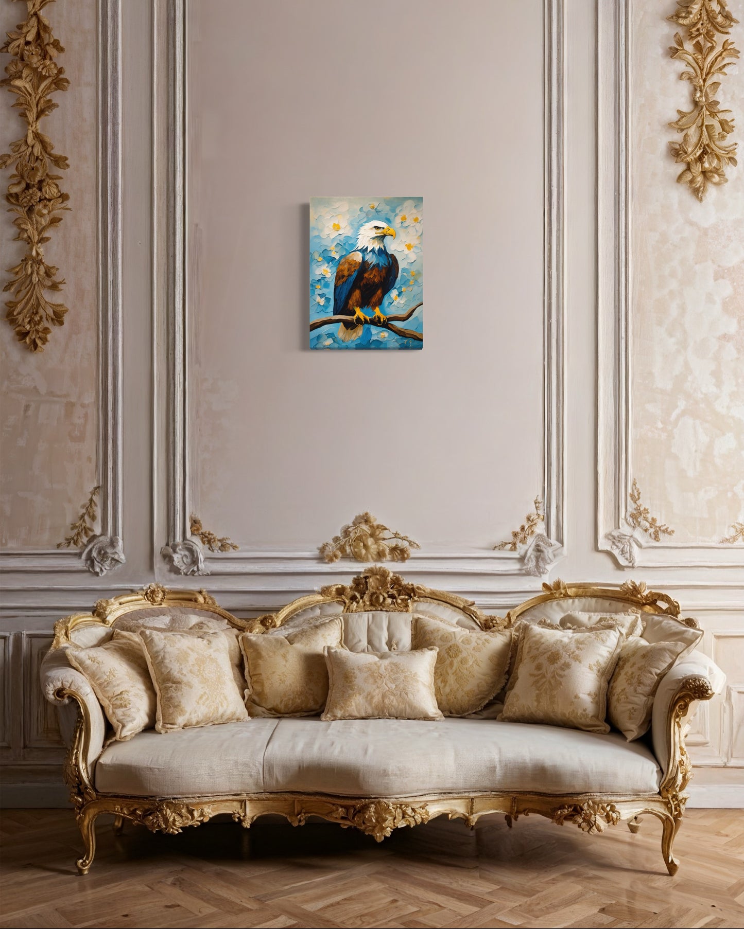 Bild auf Leinwand: „Eagle on a tree.“